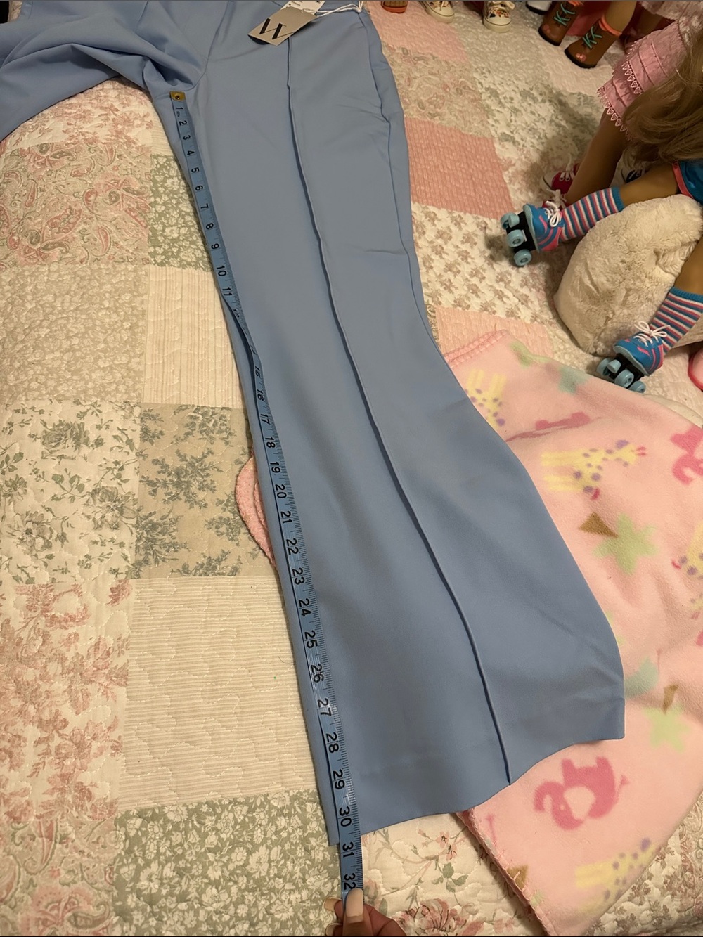 Worthington Blue Wide-Leg Trousers size 6 - Picture 6 of 7